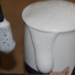 Steaming and foaming milk with the Mr. Coffee Steam Espresso Maker